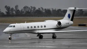 El avión de Messi