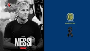 El dolor de Newell’s y Rosario Central tras la partida de Jorge Messi, el padre del capitán argentino