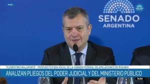 Senado: se aprobó el pliego de Florencio Malaponte y será juez de la Cámara Federal de Rosario