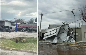 Fuerte temporal de granizo y viento provocó destrozos en Las Rosas y la región
