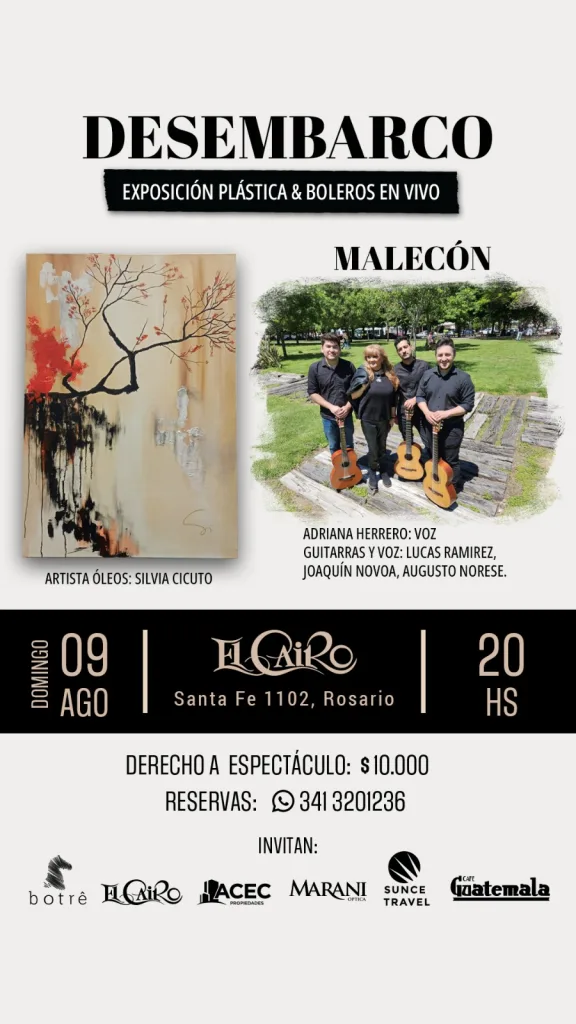 Malecón presenta su concierto Desembarco en El Cairo