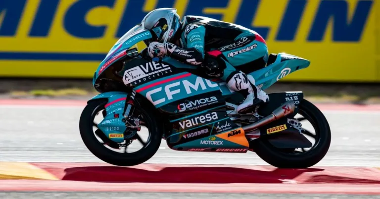 Moto3: Morelli terminó tercero en el GP de Aragón y se subió al podio por cuarta ocasión en el año