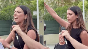 España: una activista neofascista hizo el saludo nazi frente a la Embajada de Marruecos