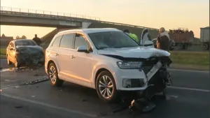 Choque múltiple en la autopsita a Córdoba: investigan el origen de una rueda que quedó sobre la calzada