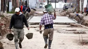 Obreros trabajando