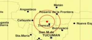 Un sismo de magnitud 5 sacudió Tucumán