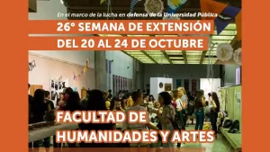 Muestras, talleres, intervenciones artísticas entre las actividades de la 26ª Semana Anual de Extensión Universitaria