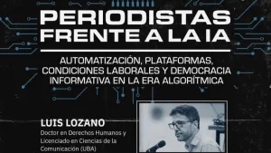 Invitan a la charla "Periodistas frente a la IA"