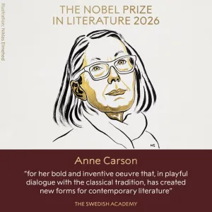 Gran sorpresa: la escritora canadiense Anne Carson ganó este jueves el Premio Nobel de Literatura 2026