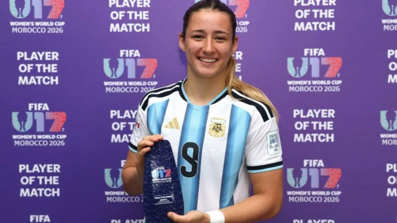 Mercedes Diz, jugadora de la Seleccion Argentina Mundial sub 17