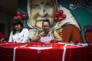 Miriam Auyeros y la referenta de Ammar a nivel nacional Georgina Orellano