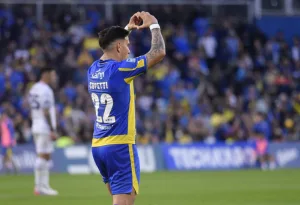 Enzo Copetti rompió su sequía goleadora frente a Independiente Rivadavia en la contundente goleada de Central