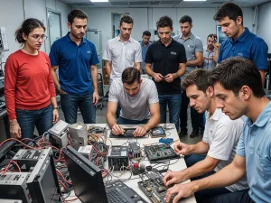 La robótica y la ingeniería electrónica presentes en dos eventos históricos para la UNR