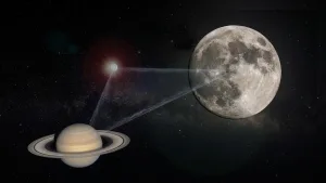 Un triángulo en el firmamento: la conjunción de la Luna, Saturno y el "invisible" Neptuno