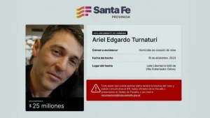Provincia actualizó a $25 millones la recompensa para esclarecer el crimen de Ariel Turnaturi